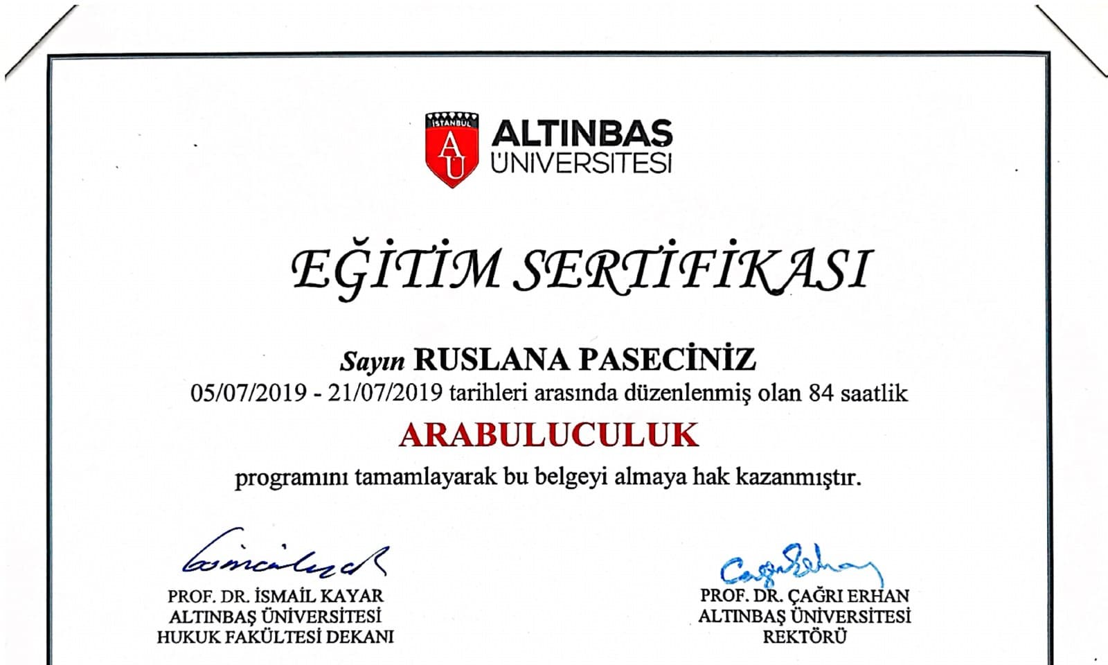 Arabuluculuk Eğitimi